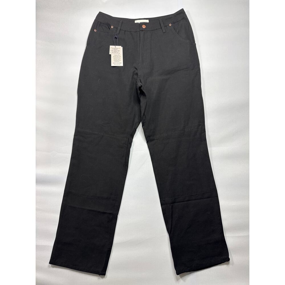 NWT Dawson Workwear Women's Xena Black Carpenter Work Pants - Size 30R (31x29.5)